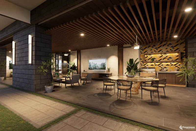 Fachada moderna, imagen de referencia