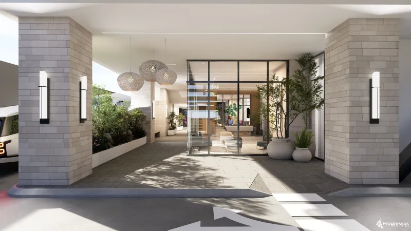 Interior de área social, imagen de referencia